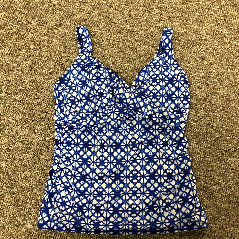 Lands End Tankini Top EUC